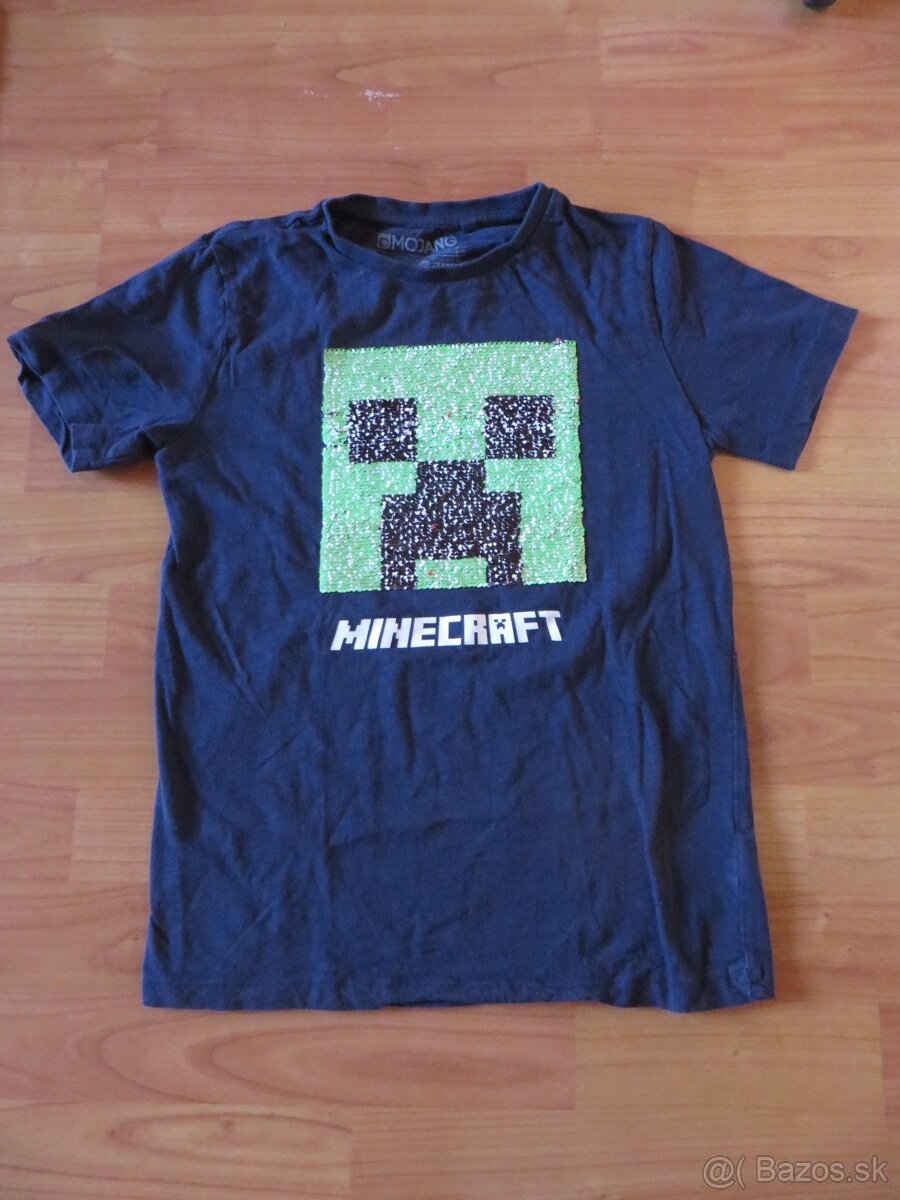 Tričko Minecraft - premieňacie - NEXT - veľ. 140