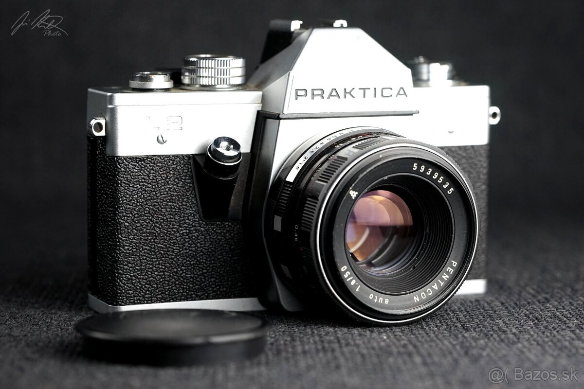 Fotoaparát Praktica L2 + Pentacon 50mm f1,8 red M42