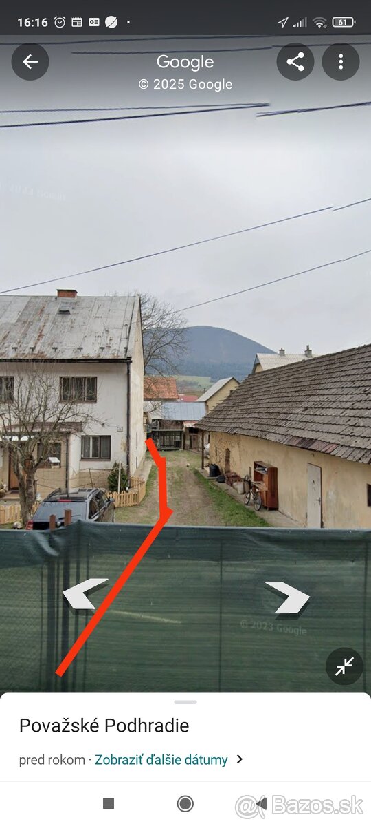 Predám pozemok so starým domom