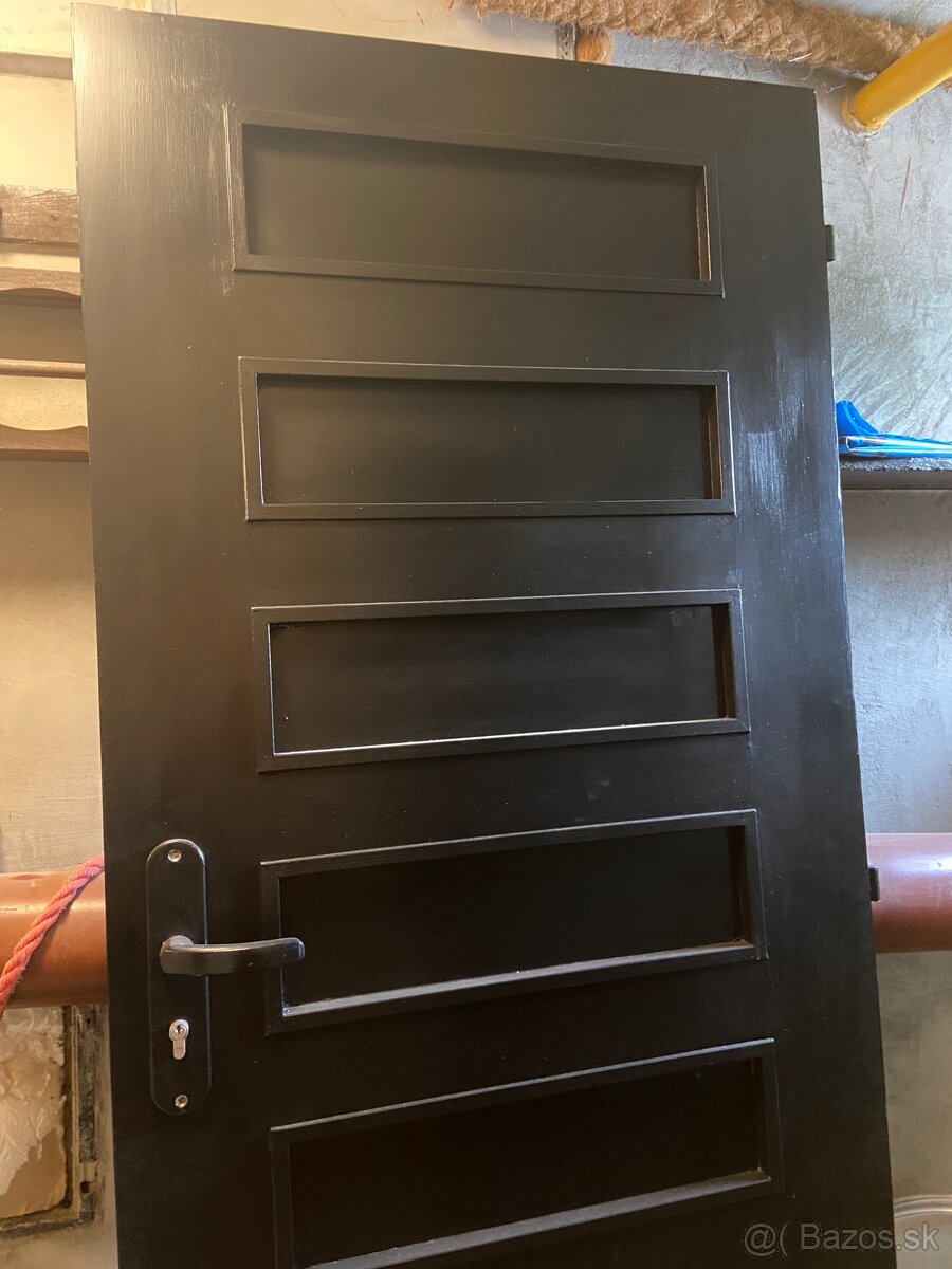 Čierne dvere 80cm