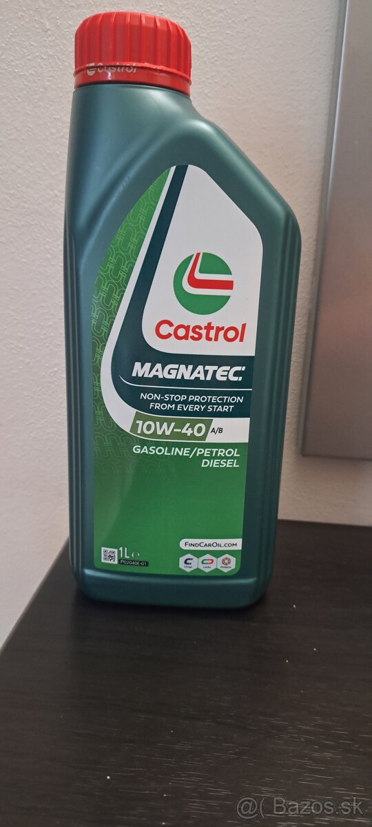 Motorový olej 10W40 Castrol,Shell