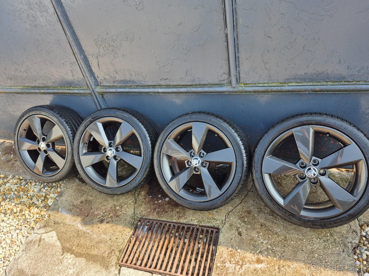 Hliníkové disky PRESTIGE 17" ŠKODA + pneu