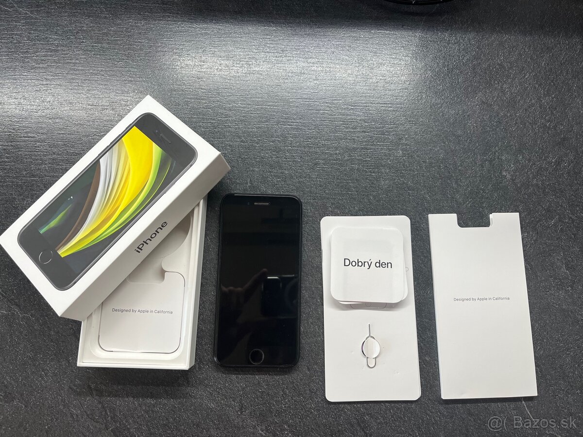 iPhone SE 2020 – 64 GB, čierny, vo výbornom stave