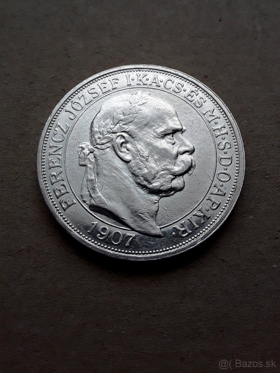 5 korona 1907 výročná