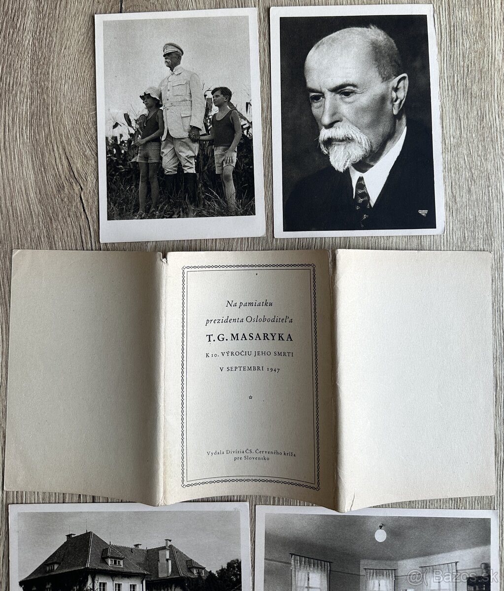 T.G.Masaryk 1947 pohľadnice za 10EUR