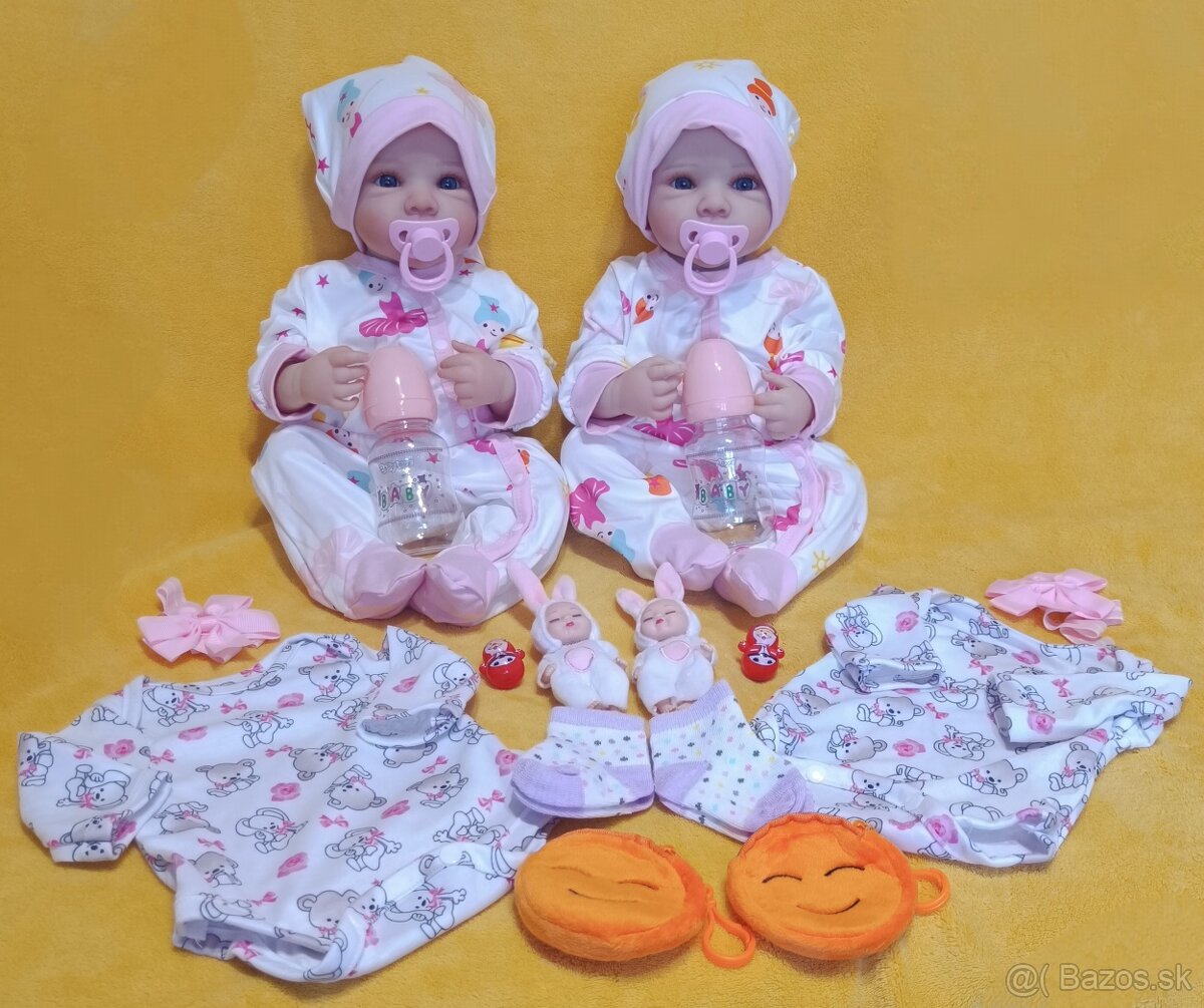 Realistické bábätká dvojičky Danka a Janka