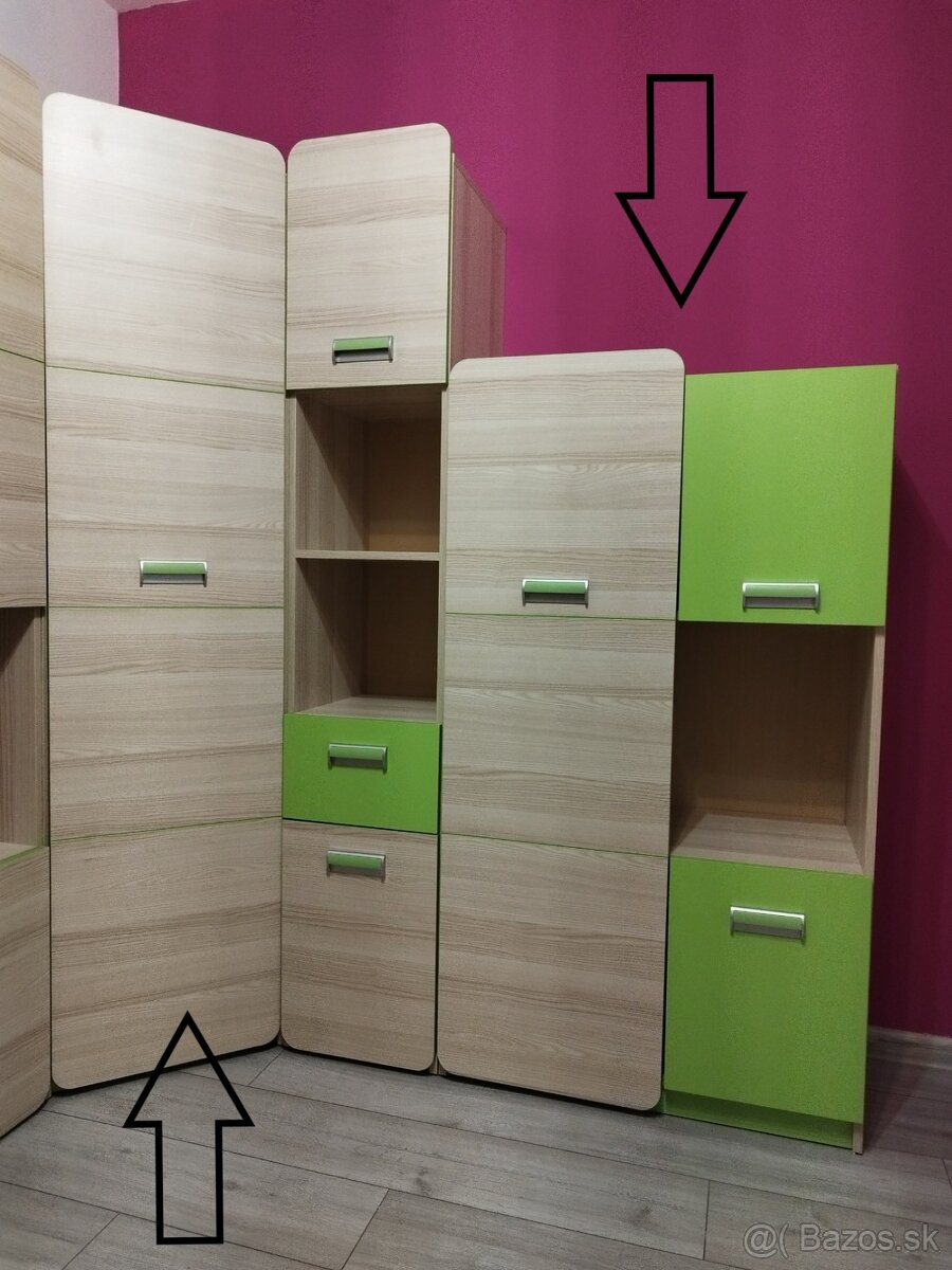 Nabytok do detskej izby - Lorento (Jasen-Limetka)