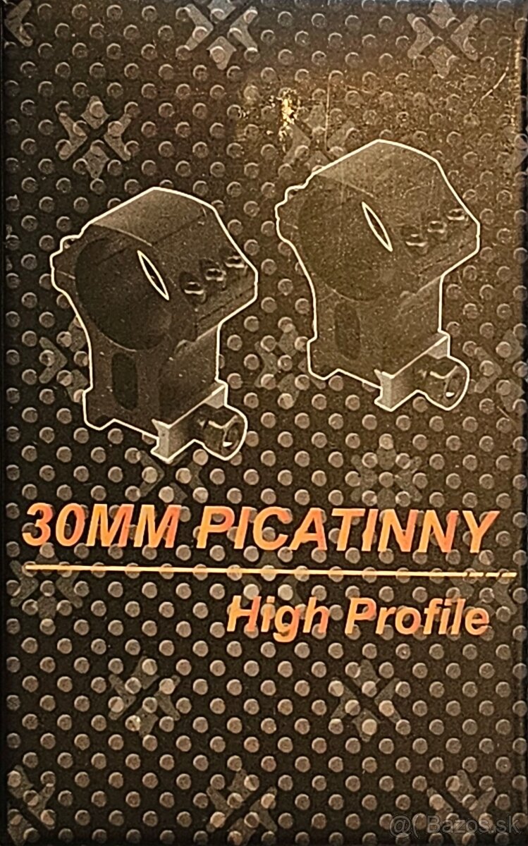 30mm krúžky na picatinny vysoké
