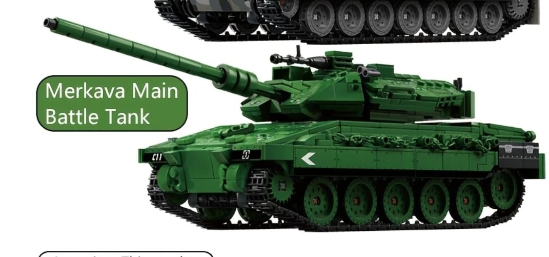 Tank MERKAVA 1029 ks stavebnica