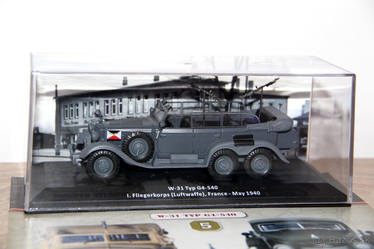 Vojenské Automobily 2. sv. vojny DeAgostini 1:43