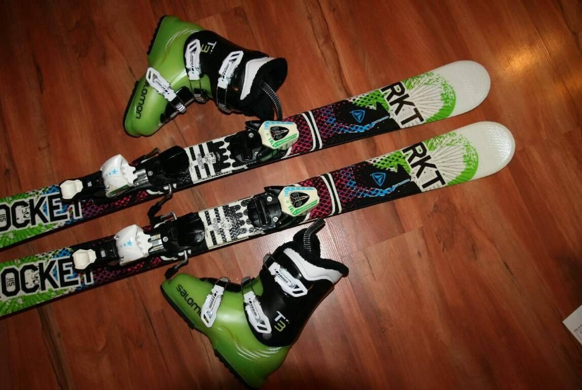 lyže Firefly 115 cm , hadia koža