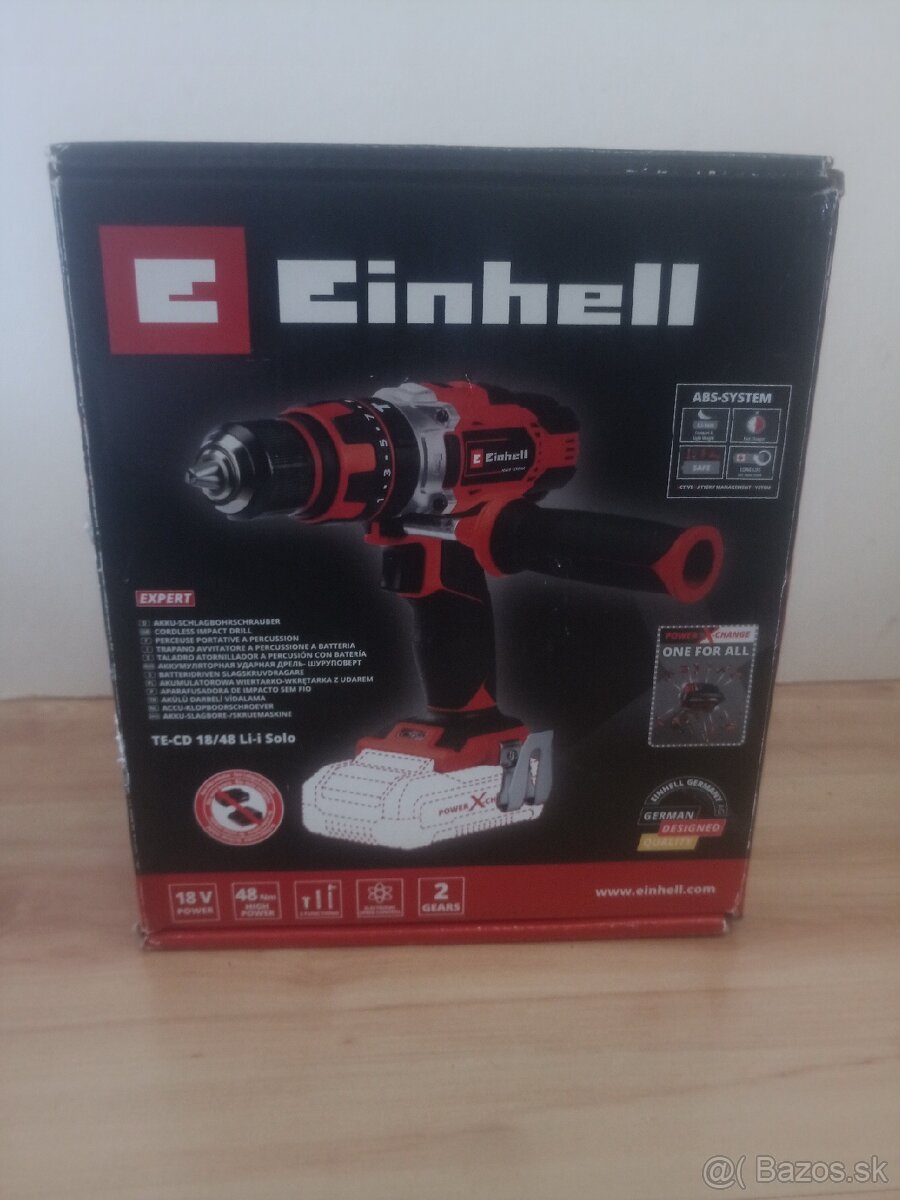 Einhell akumulátorová priklepová vŕtačka 18V