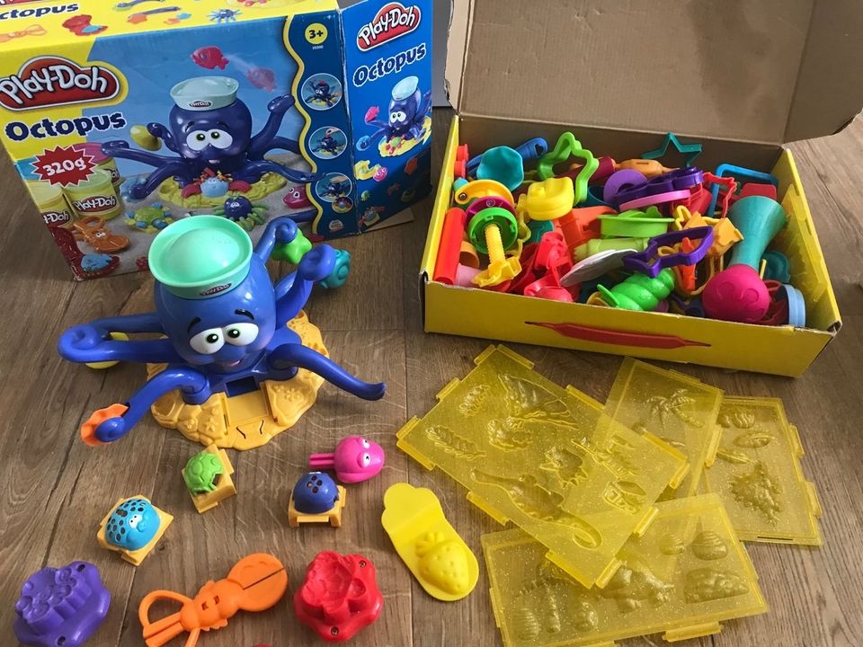 Play-doh chobotnička a formičky +Play-doh džungľa