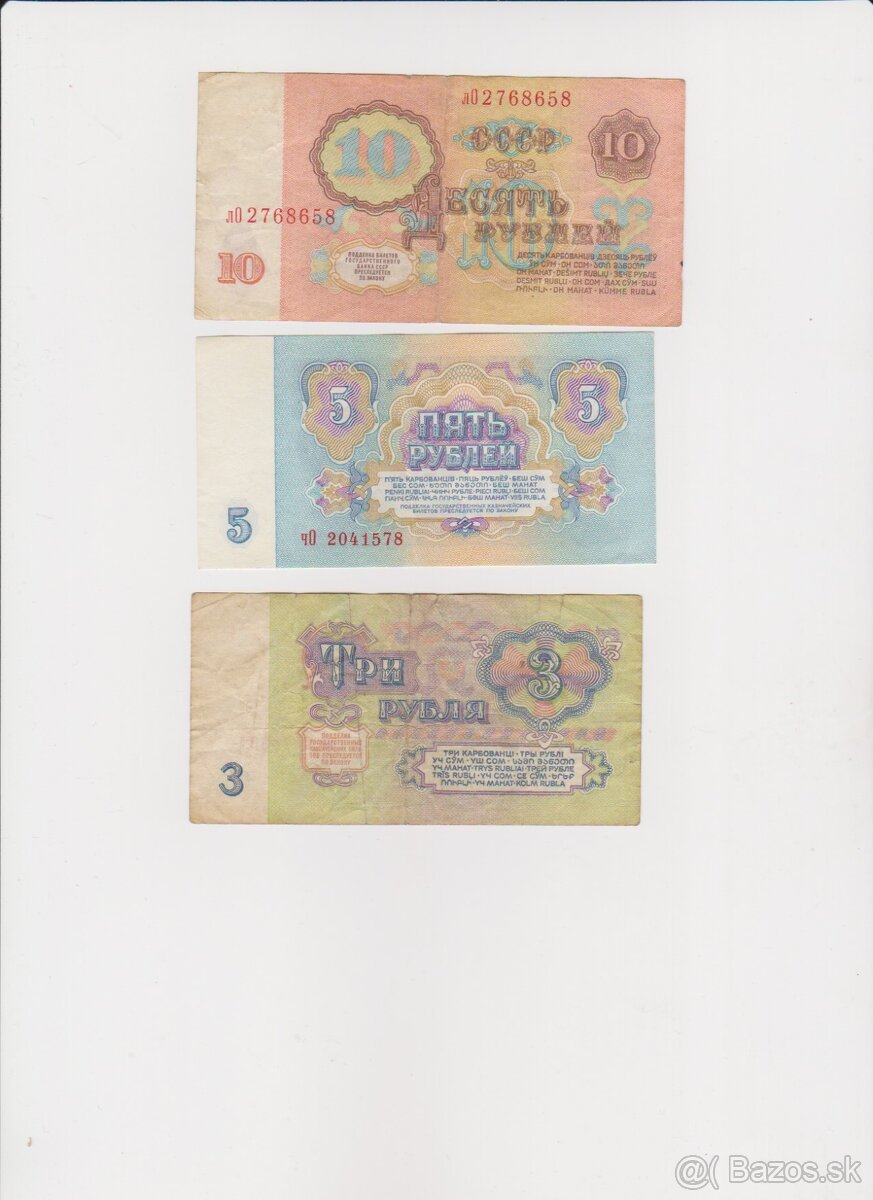 Predám bankovky Ruble