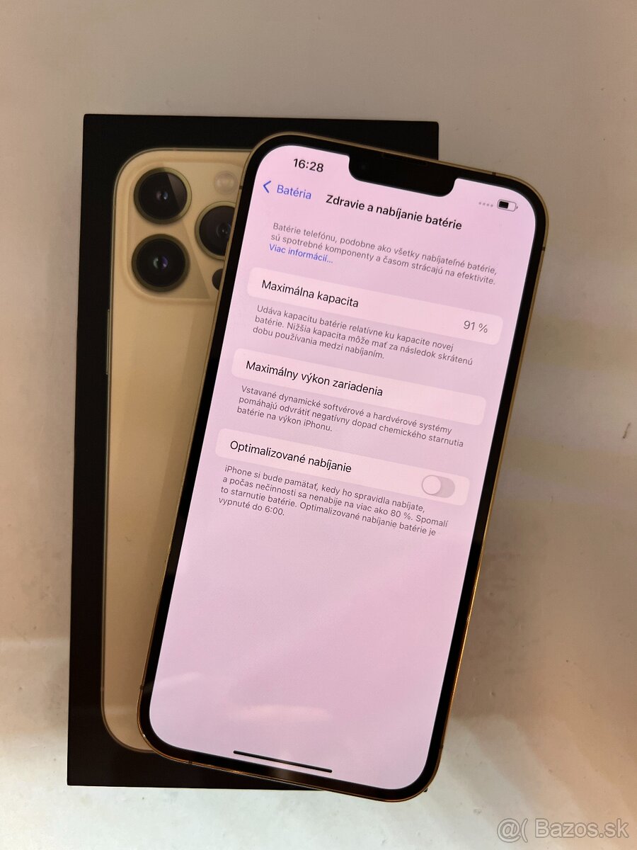 IPHONE 13 PRO MAX GOLD 128GB ZÁRUKA - STAV AKO NOVÝ