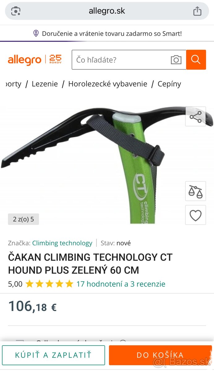 Ultra lahky turisticky Climbing Technology 60
