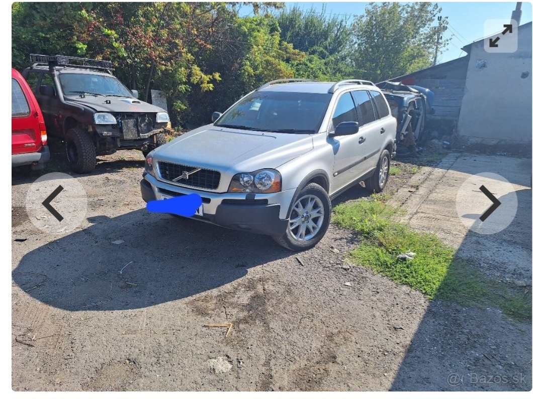 Rozpredám volvo xc90 2.4d 136kw 120kw rok06