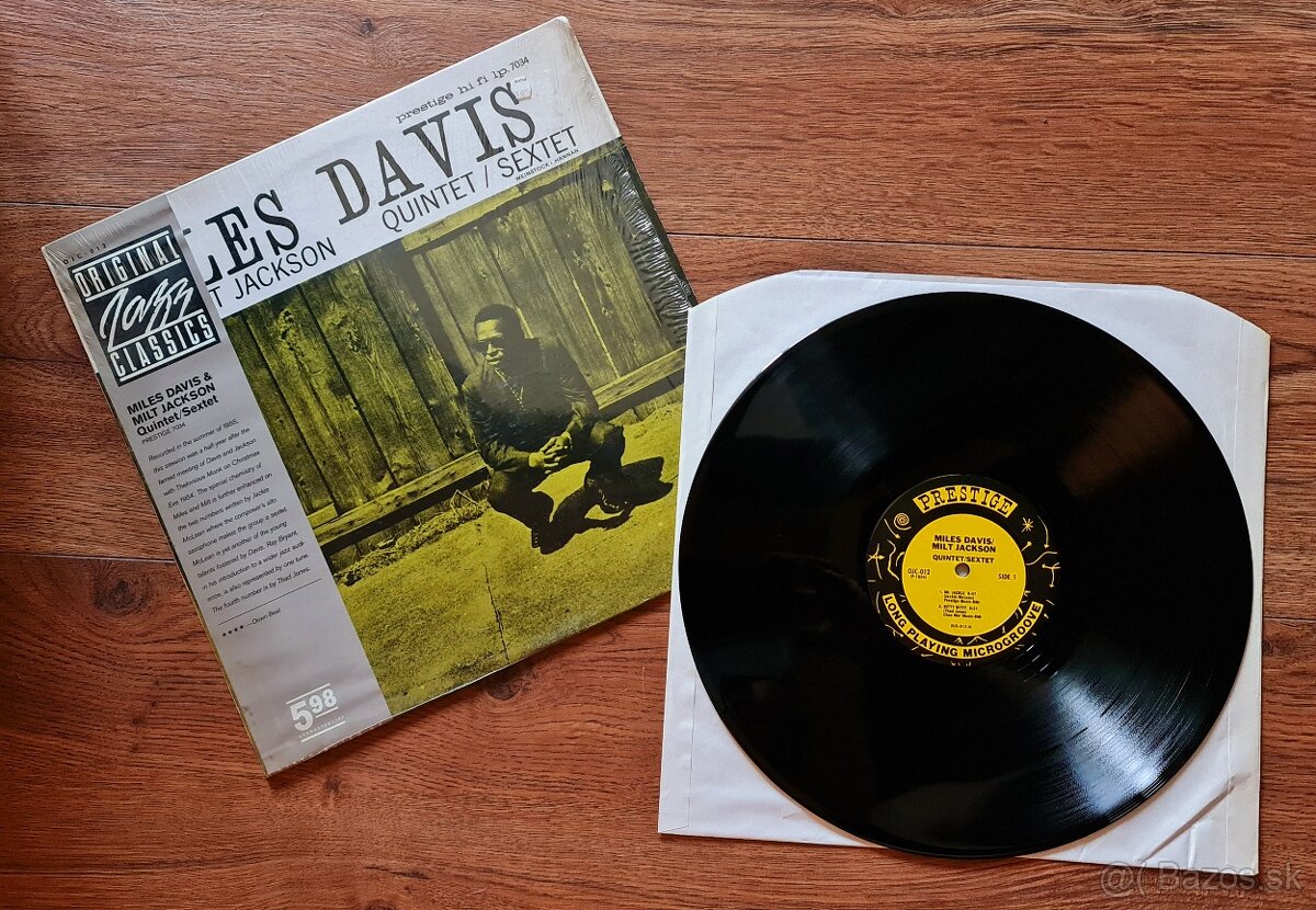 MILES DAVIS/MILT JACKSON - QUINTET/SEXTET LP 1956 JAZZ