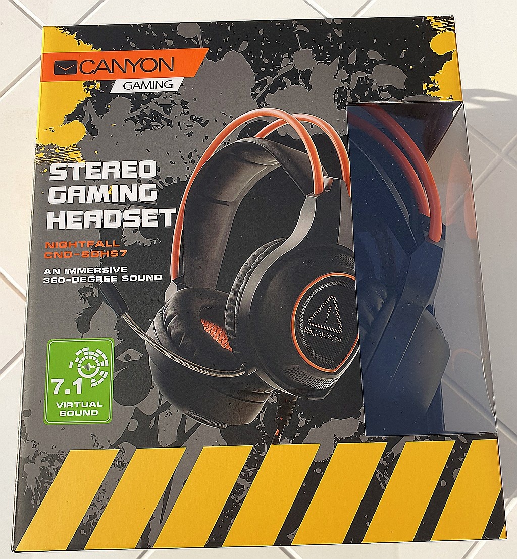 NOVÉ Hráčske slúchadlá CANYON NIGHTFALL 7.1