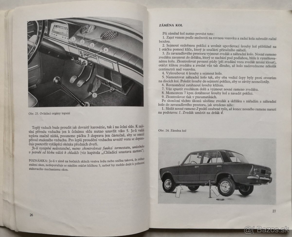 Návod k obsluhe automobilov LADA VAZ - 2101, 2102.