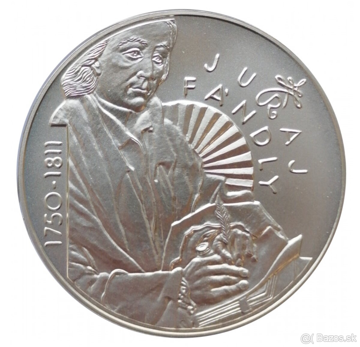 Juraj Fándly - Pamätná strieborná minca 200 Sk 2000