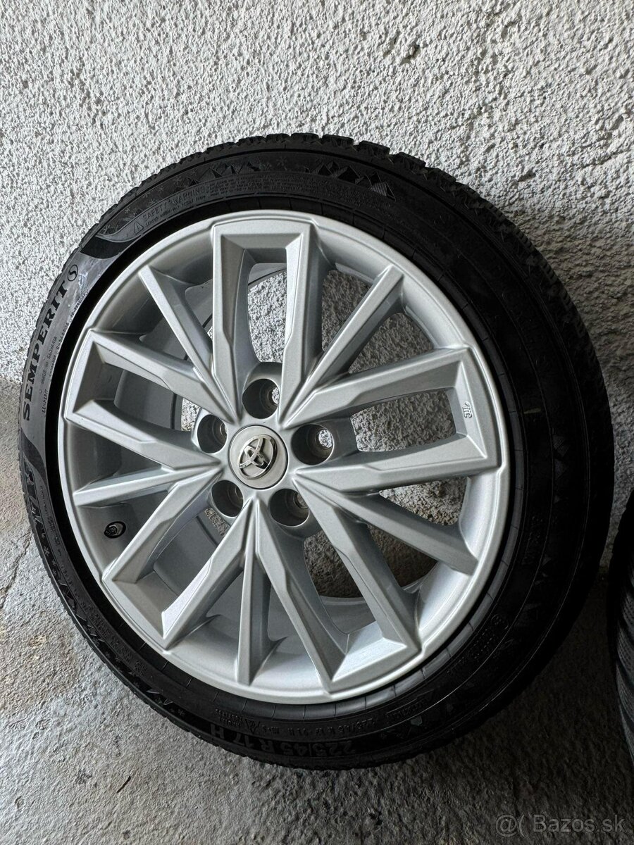 17" Alu disky orig. TOYOTA 5x114,3 + pneumatiky 225/45 R17