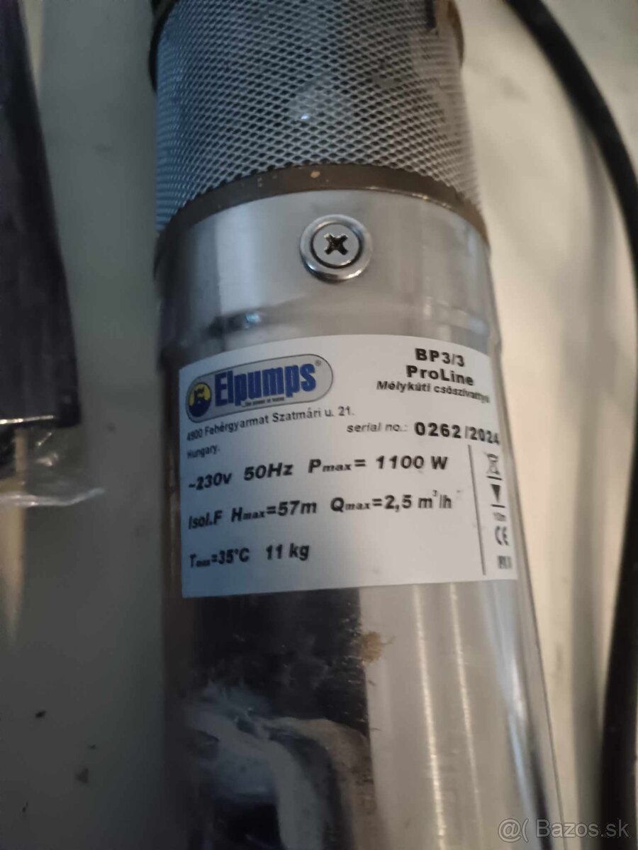 Hlbinné čerpadlo Elpumps BP 3/3 ProLine