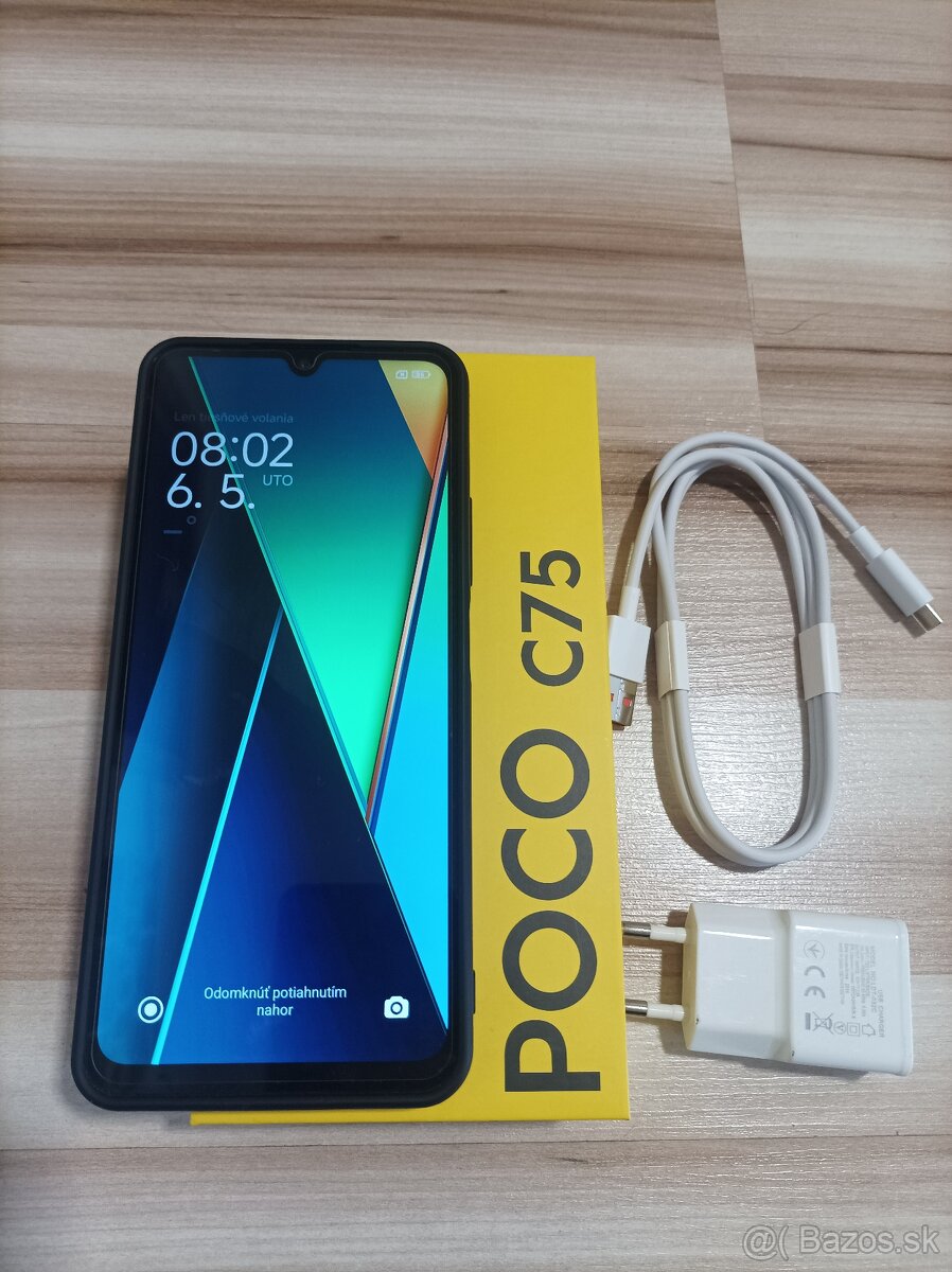 Nový telefón Poco C75 Black
