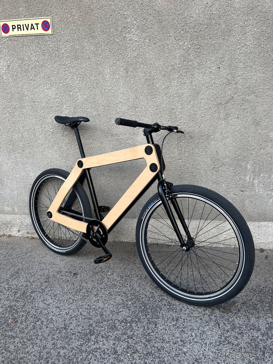 Sandwichbikes - drevený mestský bicykel
