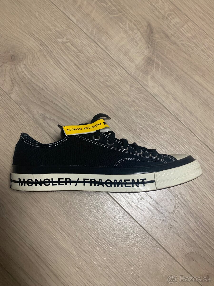 ČIERNE TENISKY MONCLER X CONVERSE, TRENDY, LUXUSNÉ, ZNAČKOVÉ
