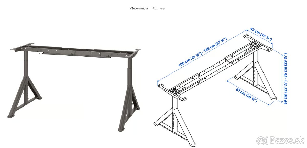 IKEA pracovný stôl