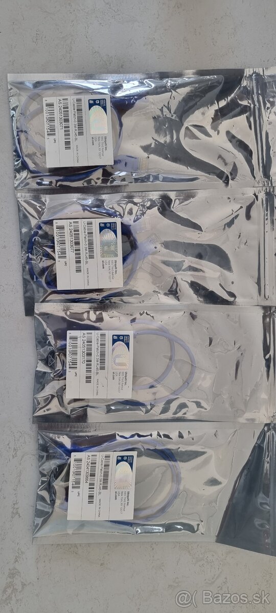 Predám U-Cable Patch káble 0,3 m RJ45 – modrý, Ubiquiti