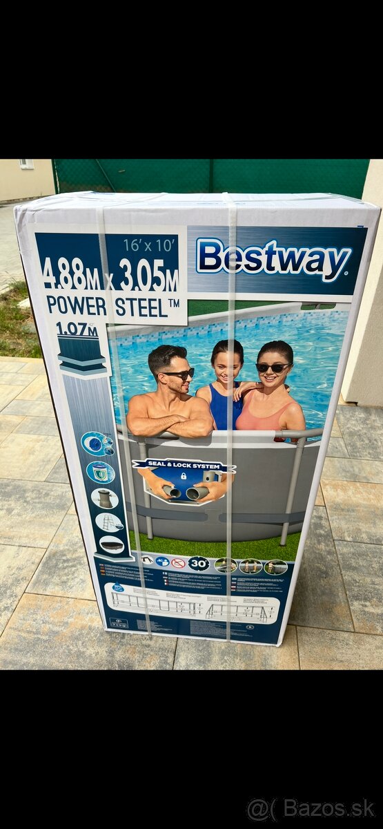 Predám bazén 4,88m x 3,05m x 1,07m