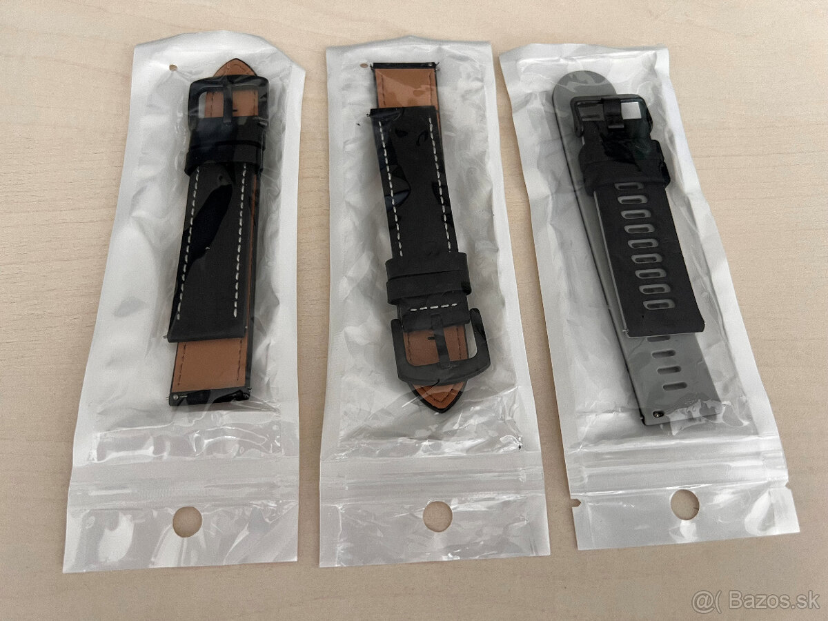 Garmin Venu remienok - silikónový a 2x kožený 18mm