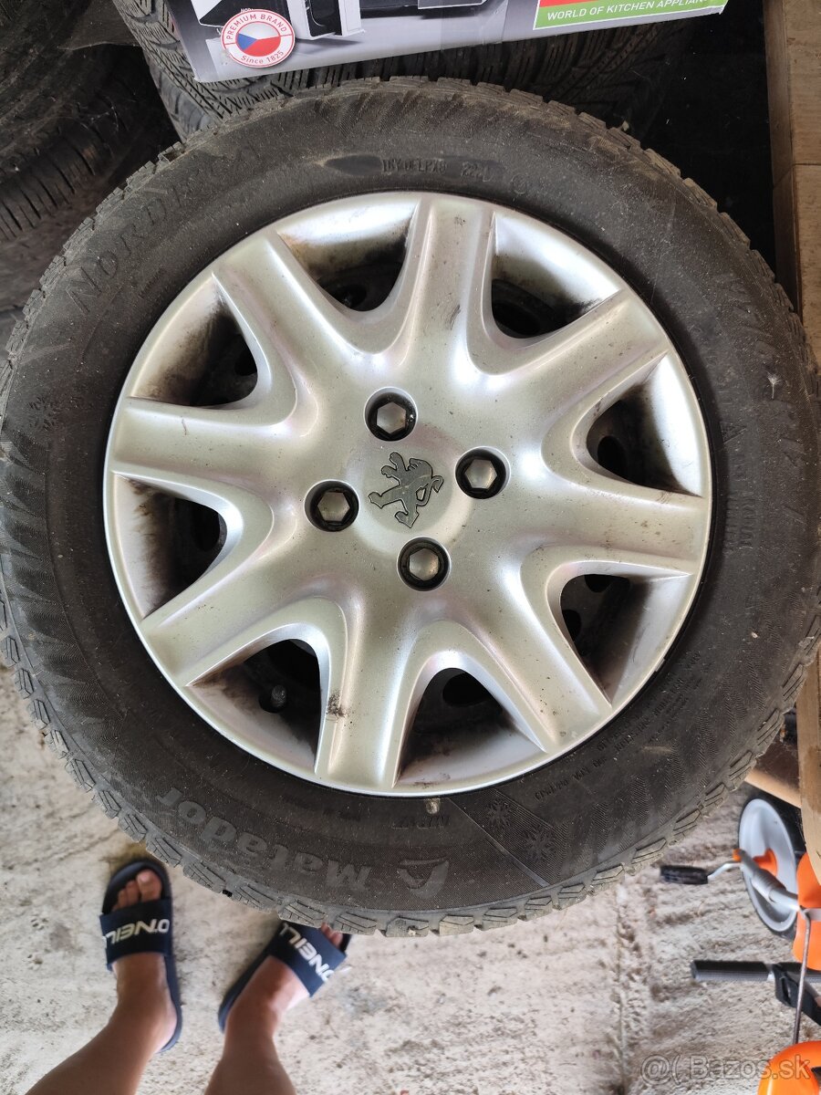 Kompletné kolesá Peugeot 308 4x108 r15