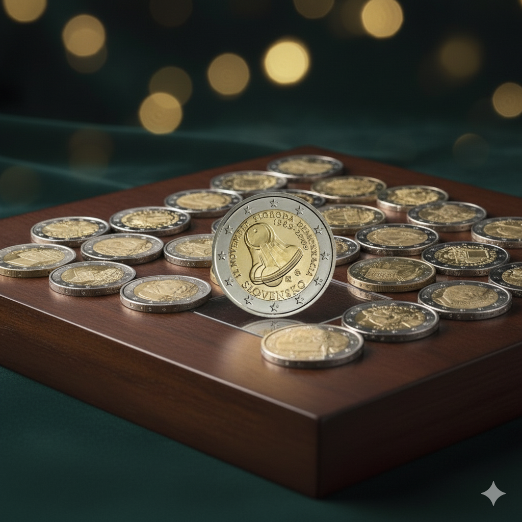 💎 Top sada 2 € mincí SR 2009–2025 – Hodnota rastie v čase