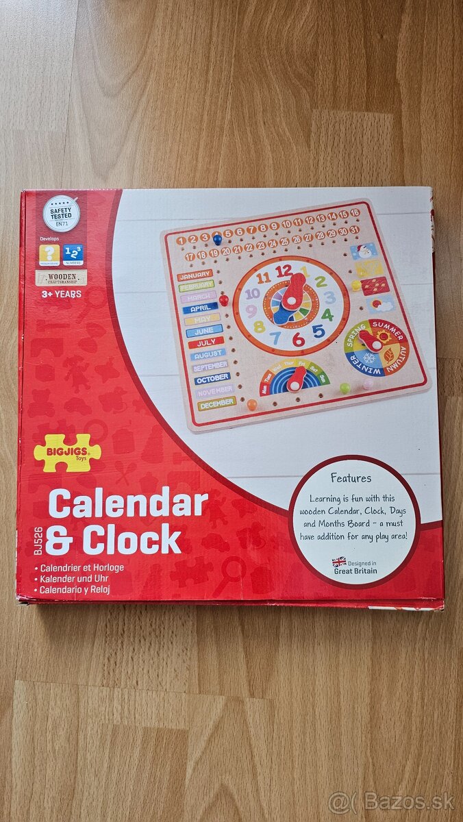 Drevené hodiny v angličtine