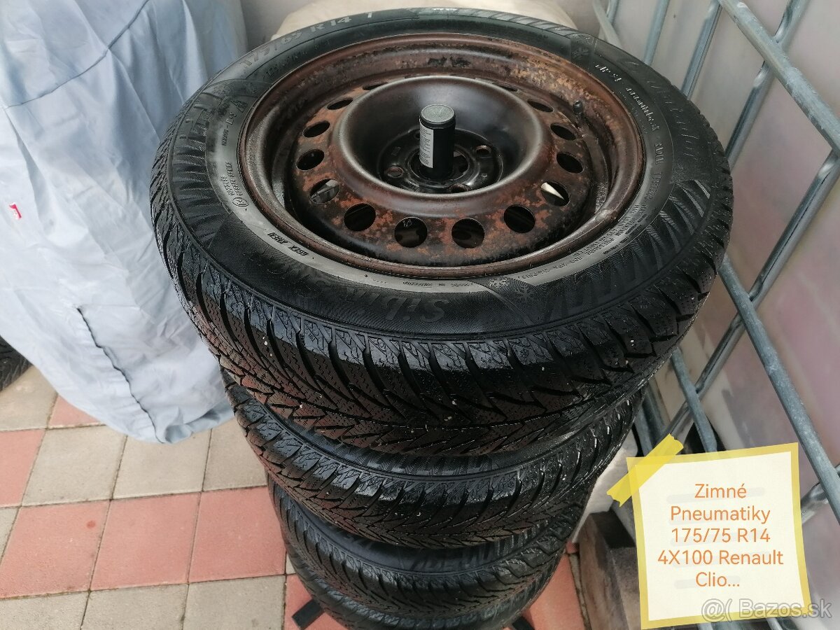 Zimné pneumatiky 4X100 175/65 R14 Renault