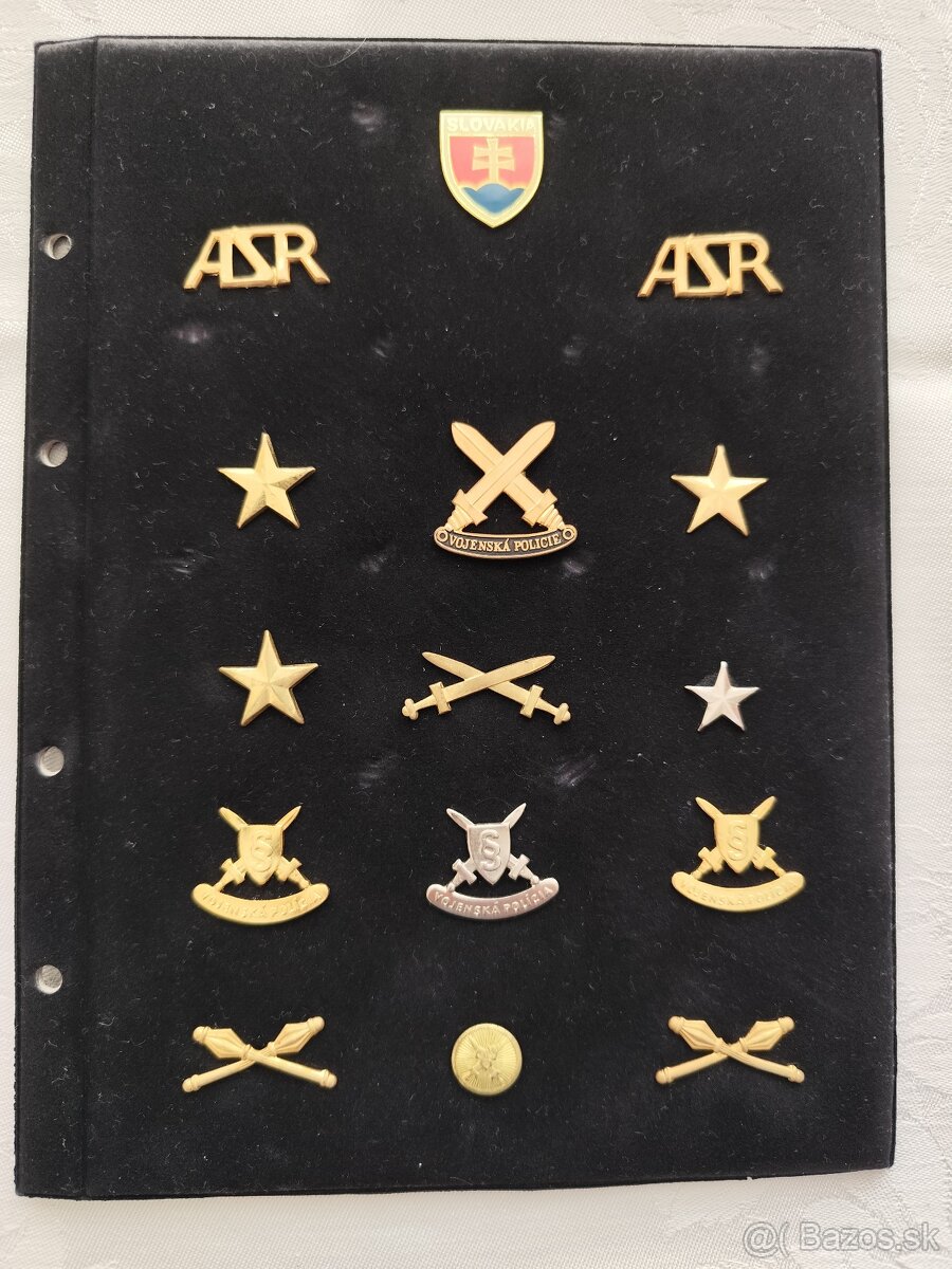 rôzne vojenské odznaky