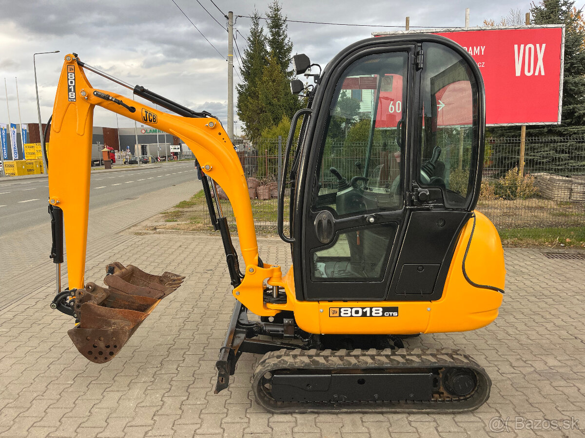 Minibager minirypadlo JCB 8018 CTS Gravemaster, Takeuchi Ca