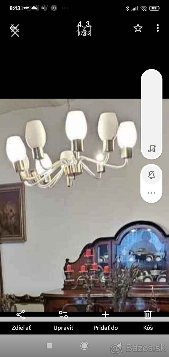 Lampa na vysoký strop