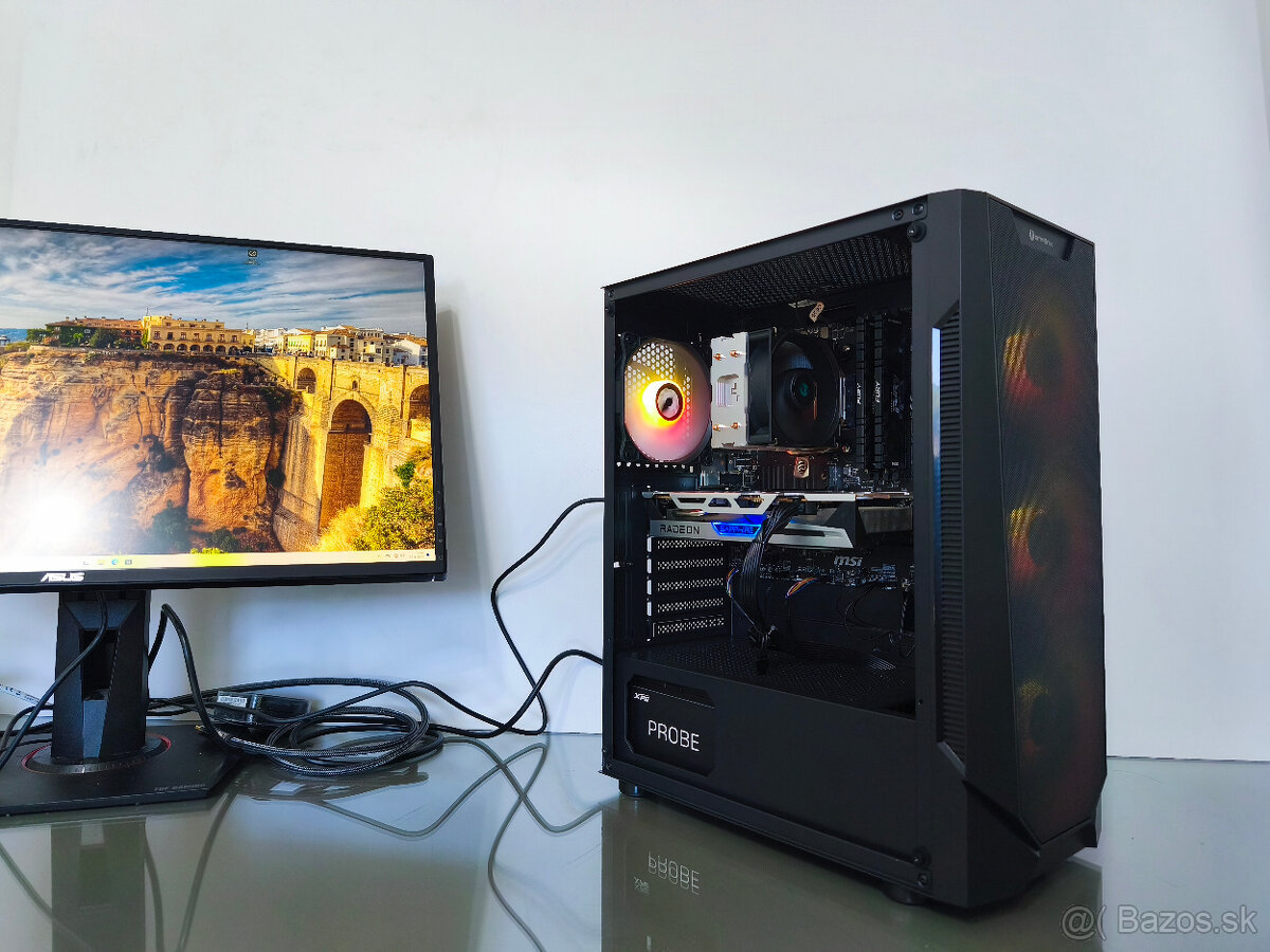 Herný PC – Ryzen 5 5600x / RX 6600XT / 16GB RAM/ 500GB NVMe