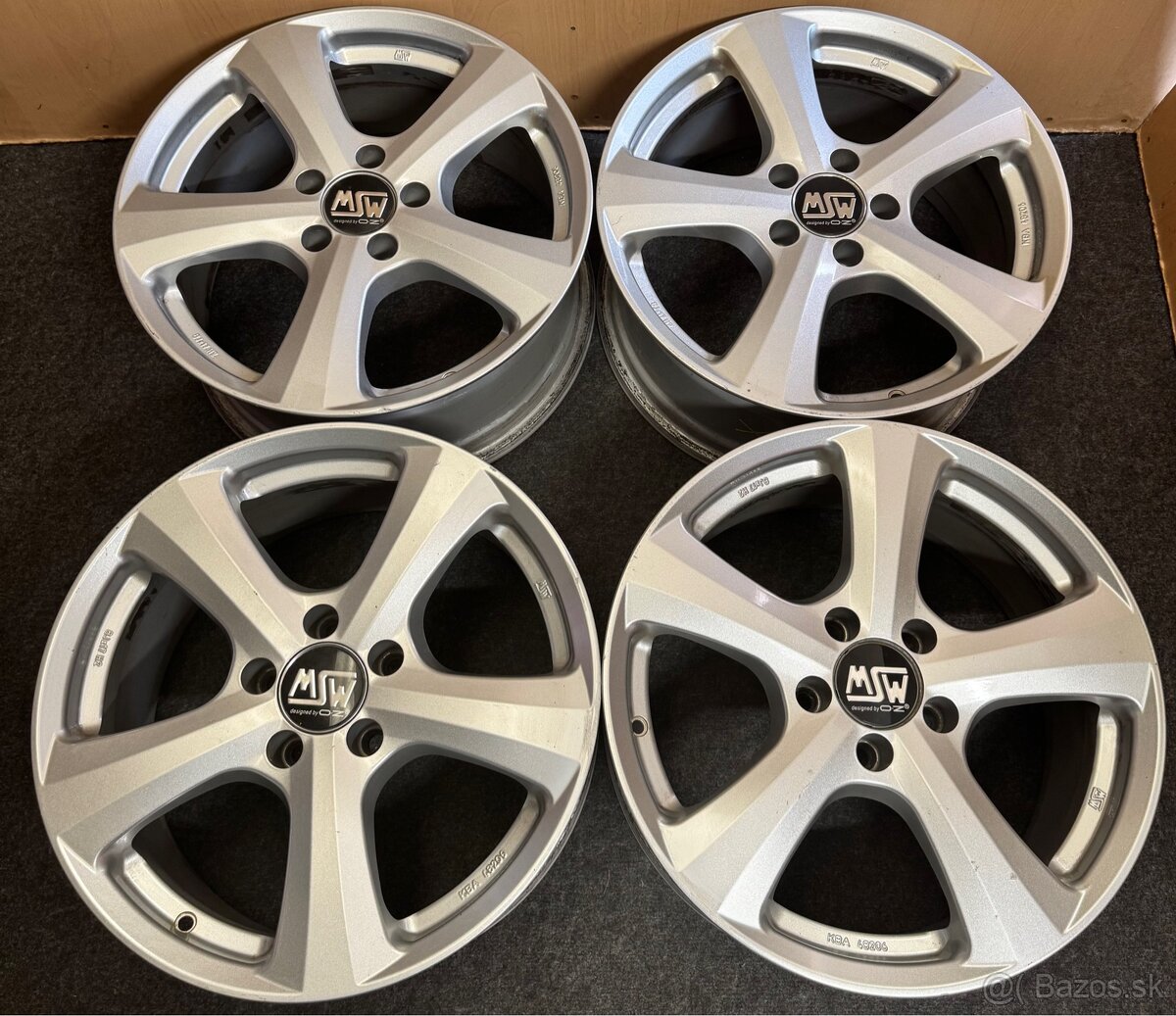 5x112 R17 MSW design by O.Z ET 35 strieborne