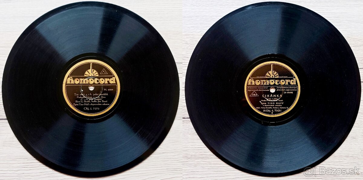 C. a K. polní maršálek, Cikánka - šelakové gramodesky 78 ot.