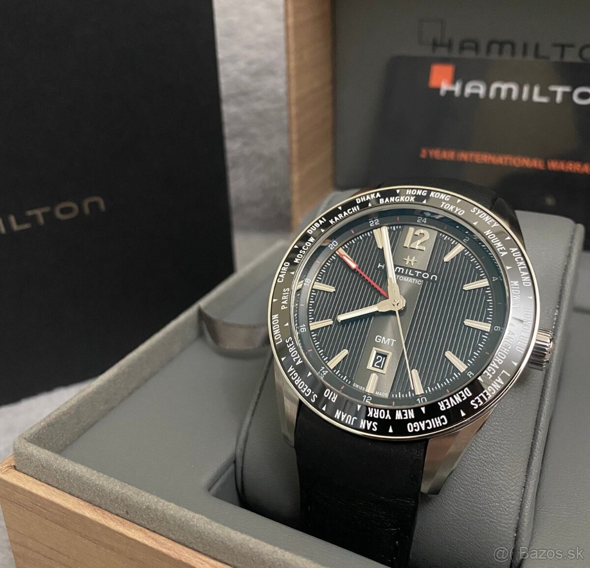 Hamilton, model Broadway GMT, orig. hodinky, NOVÉ