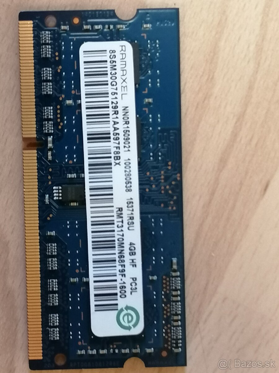 RAM na notebook 4GB