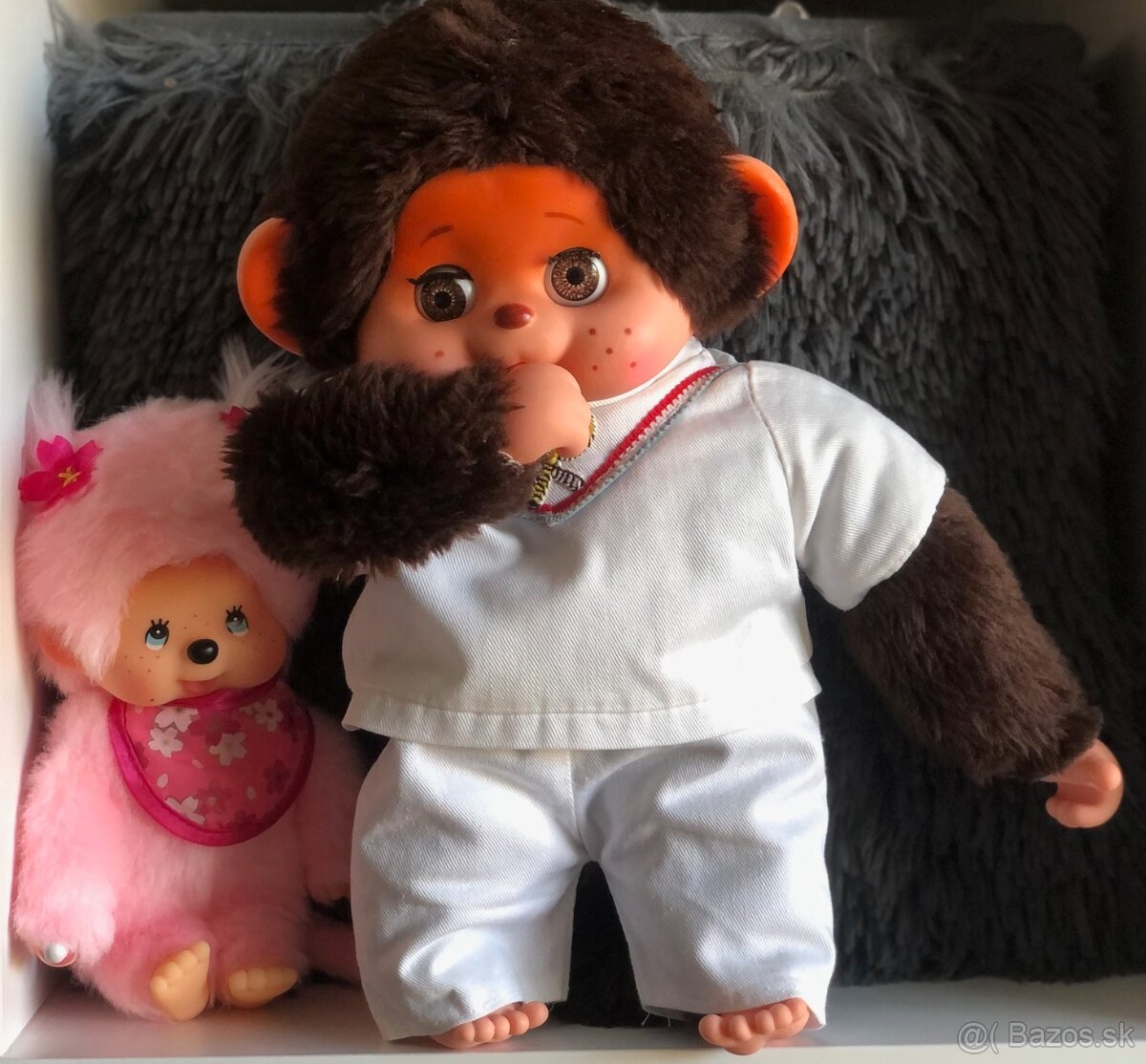 Velky hnedy moncici monchichi moncicak monchhichi