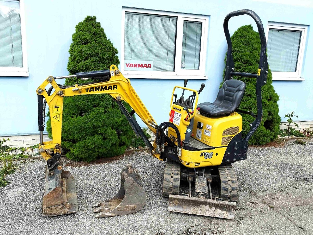 minibager Yanmar SV08, RV2020, Mth1490, rýpadlo (960kg)