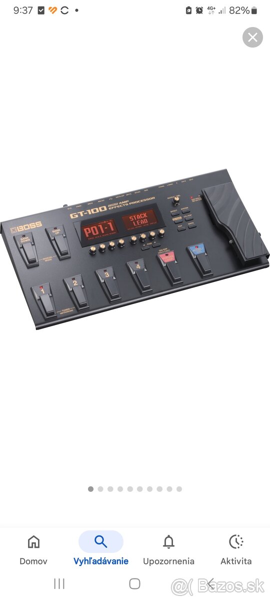 Predám  mutiefekt BOSS GT 100 V2
