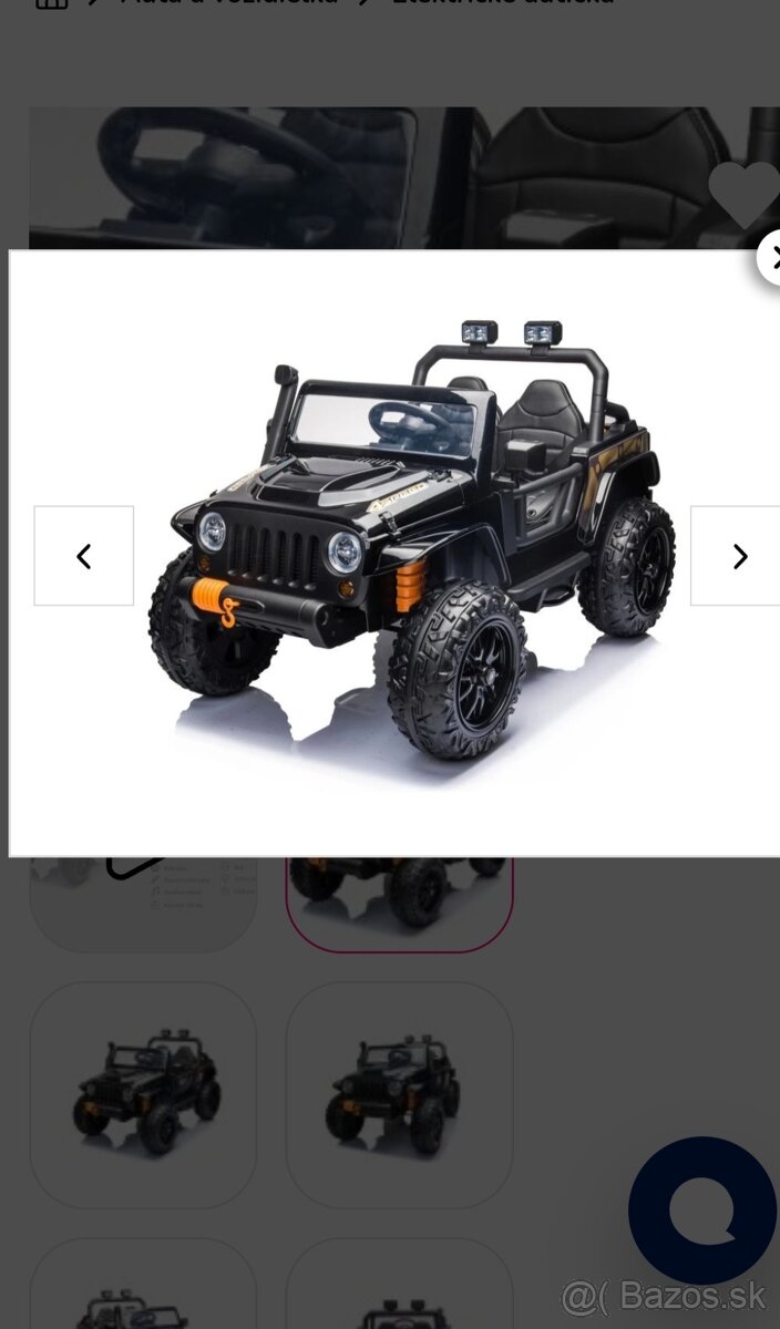 Elektrické autíčko jeep 4Steep